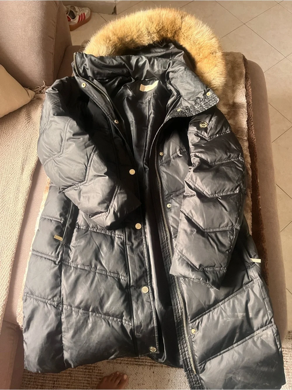 Michael Kors black winter parka